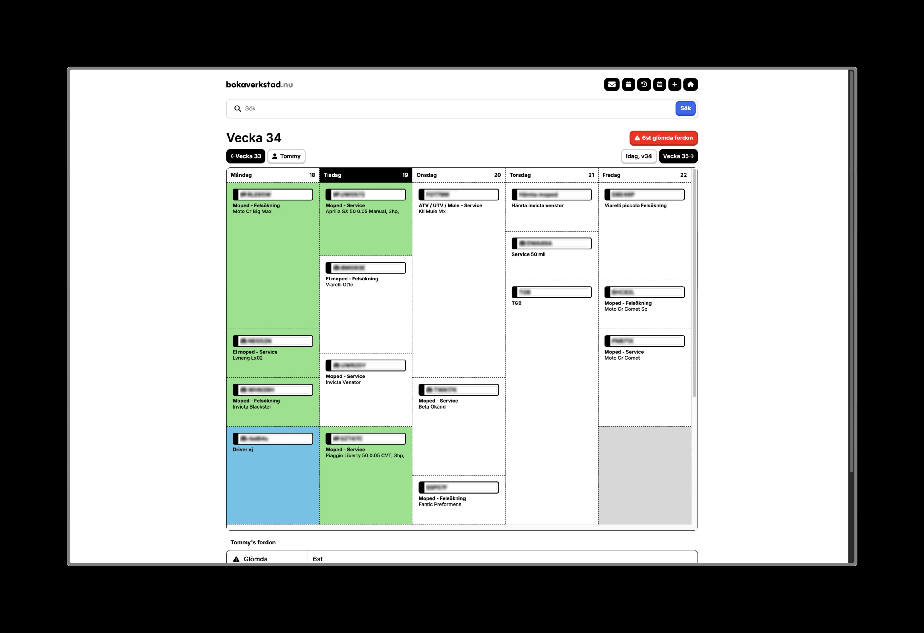 Bokaverkstad project screenshot
