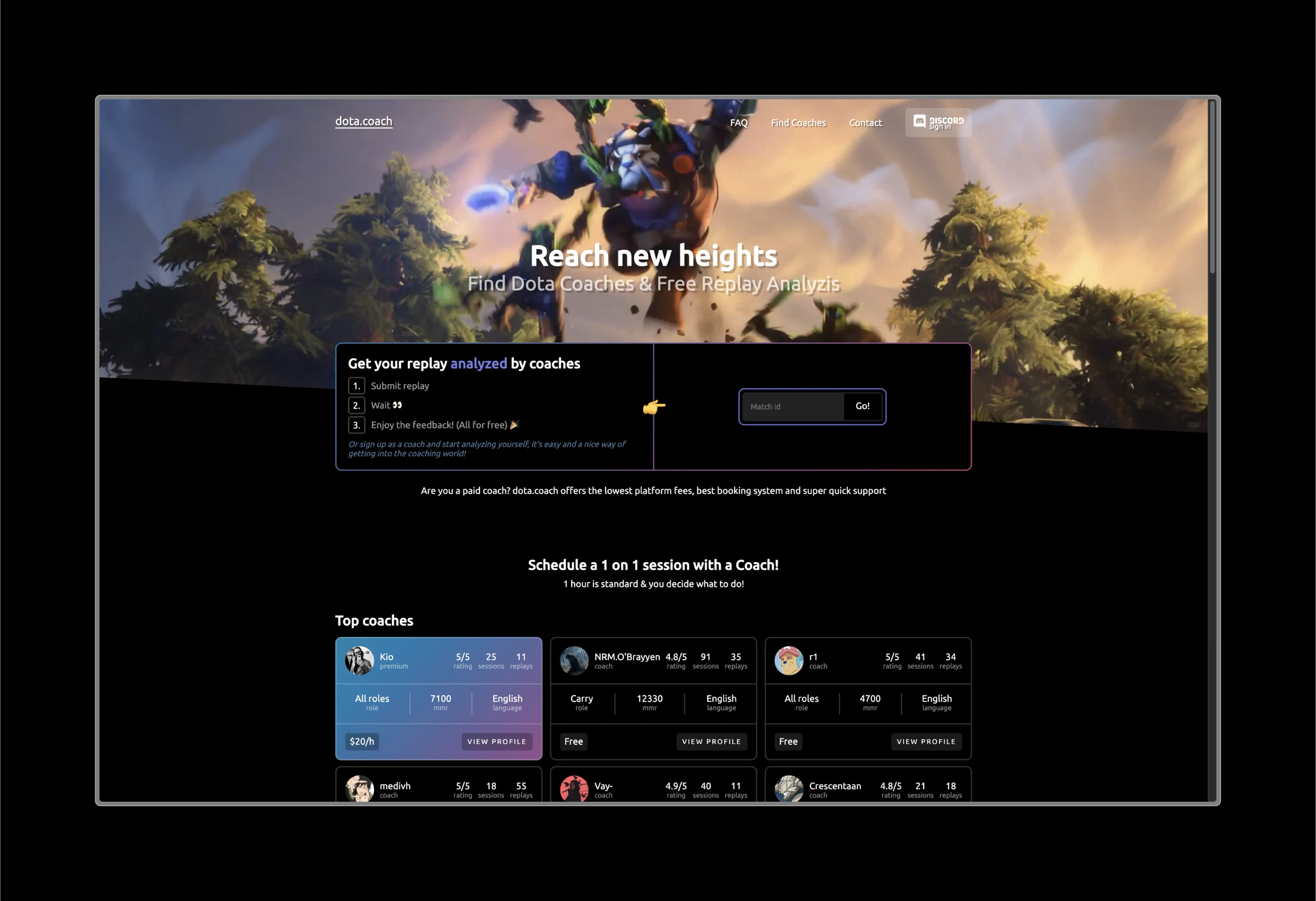 dota.coach project screenshot