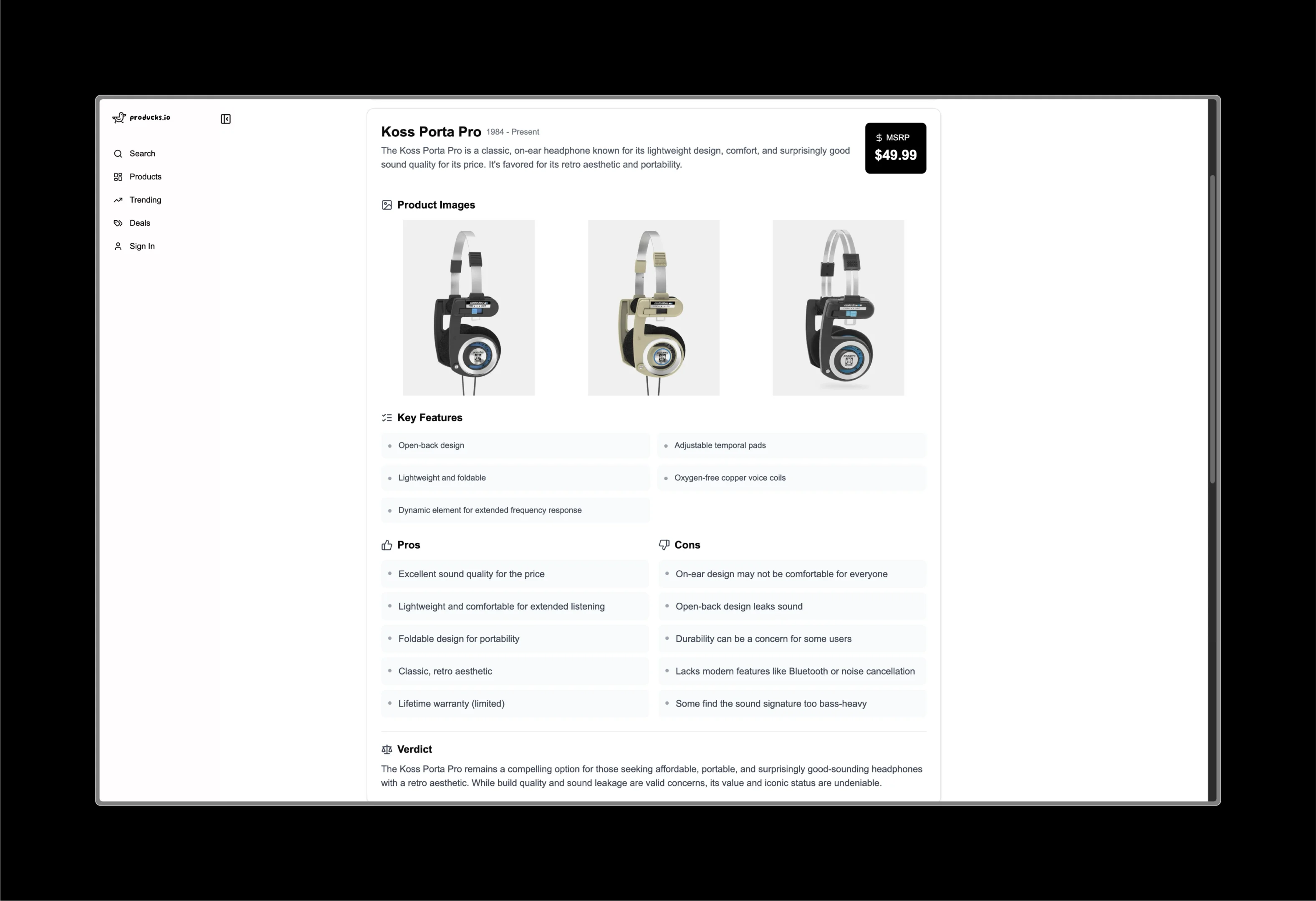 producks.io project screenshot