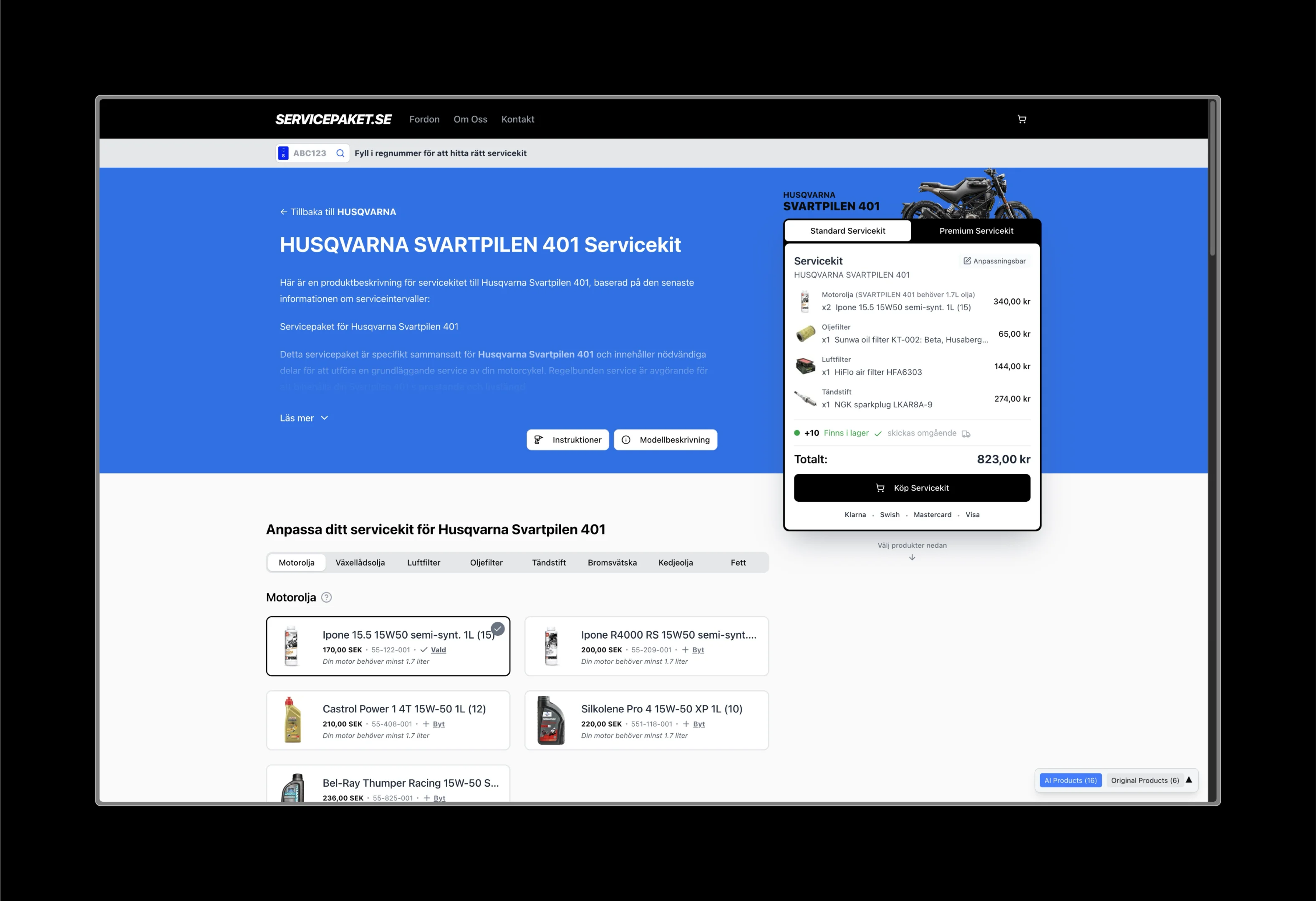 ServicePaket project screenshot